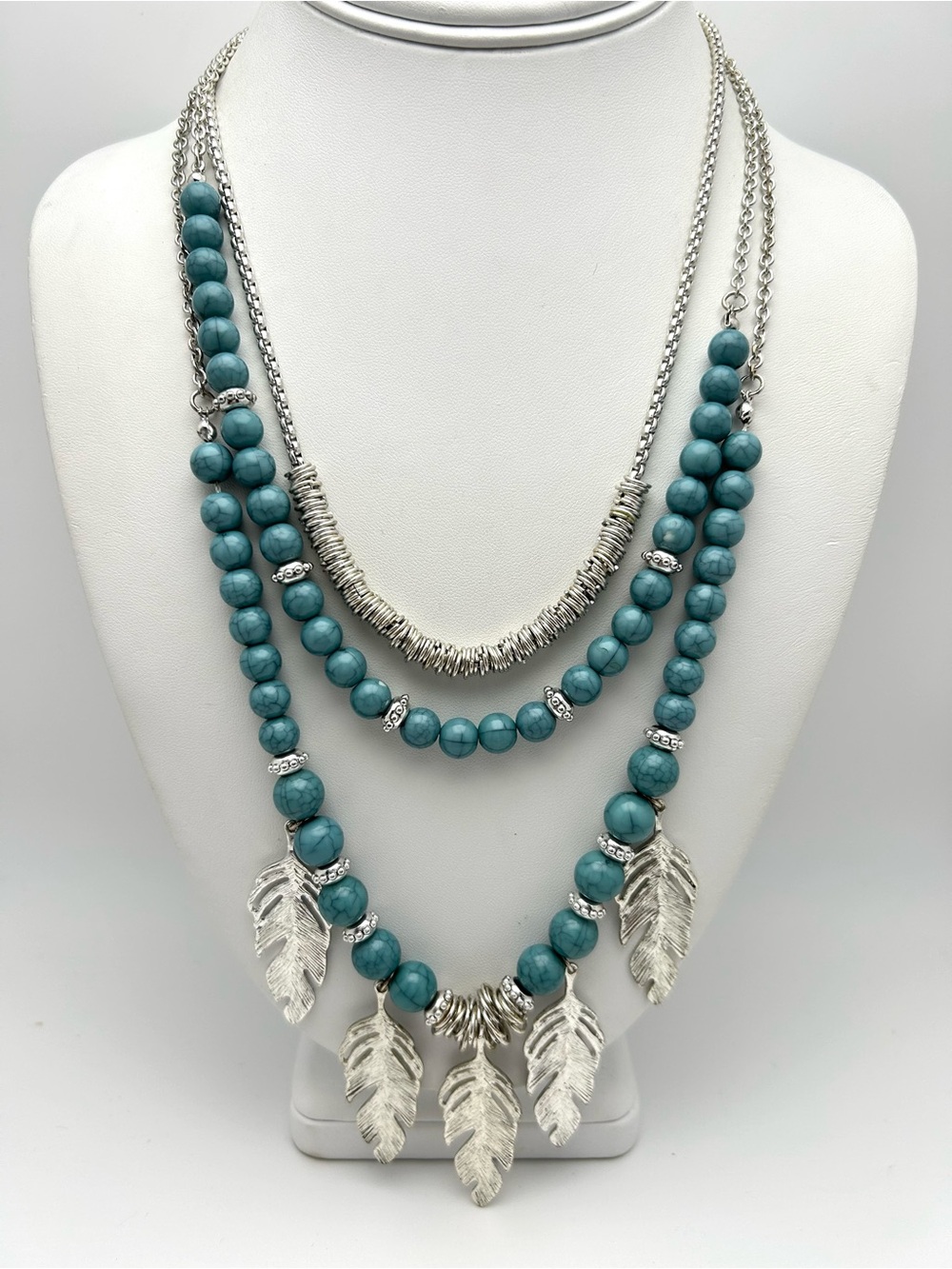 Erika Lyons Multi-Strand Beaded Necklace